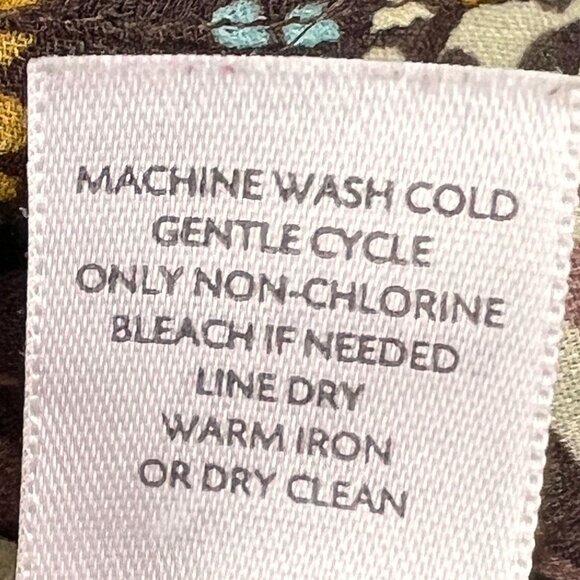 J Jill Womens Brown Silk Polka Dot Popover Blouse Size XSP Petite Short Sleeve - Picture 5 of 12